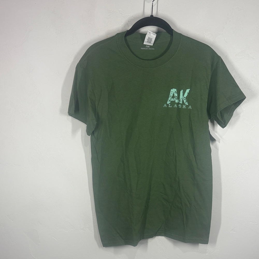 NWT Gildan Princess Cruises Green Alaska T-Shirt size small